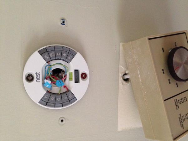 hook up thermostat wires