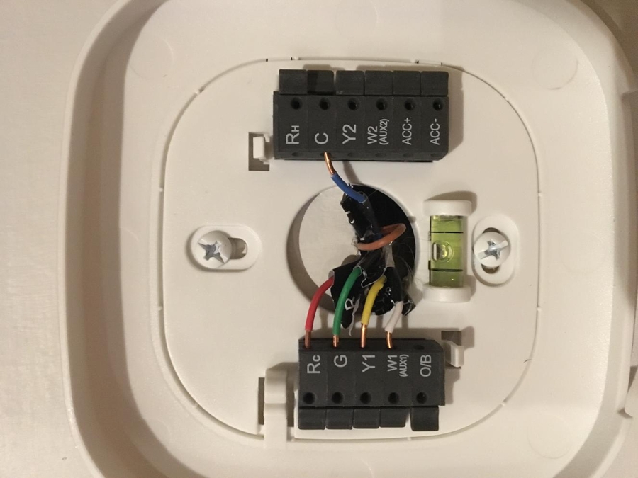 hook up thermostat wires